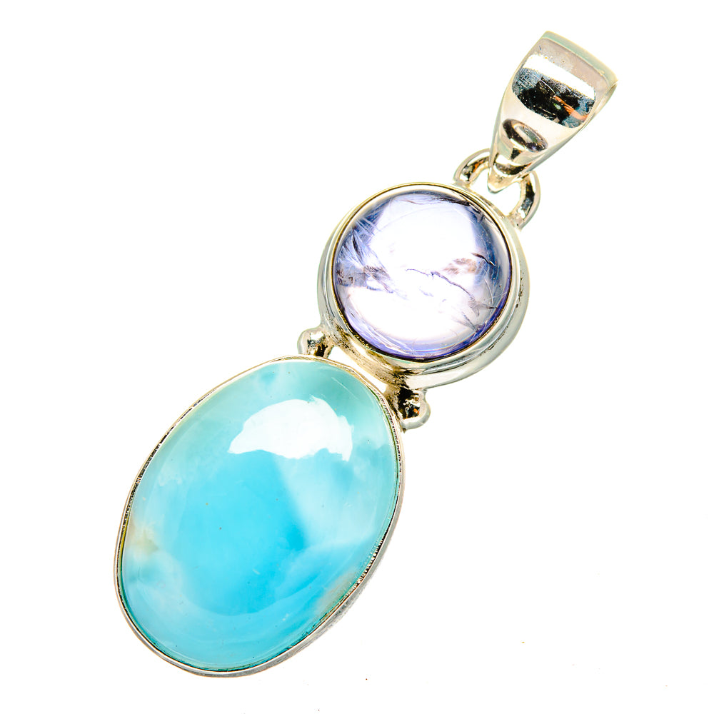 Larimar Pendants handcrafted by Anasilvercos - PD10929