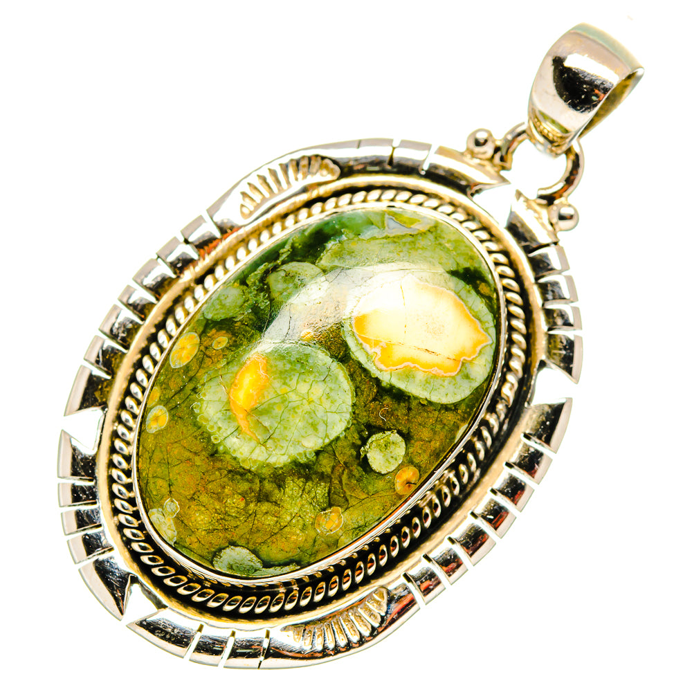 Rainforest Jasper Pendants handcrafted by Anasilvercos - PD10944