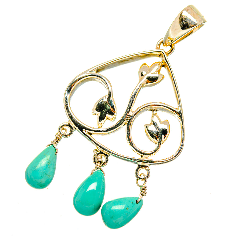 Chrysocolla Pendants handcrafted by Anasilvercos - PD10945