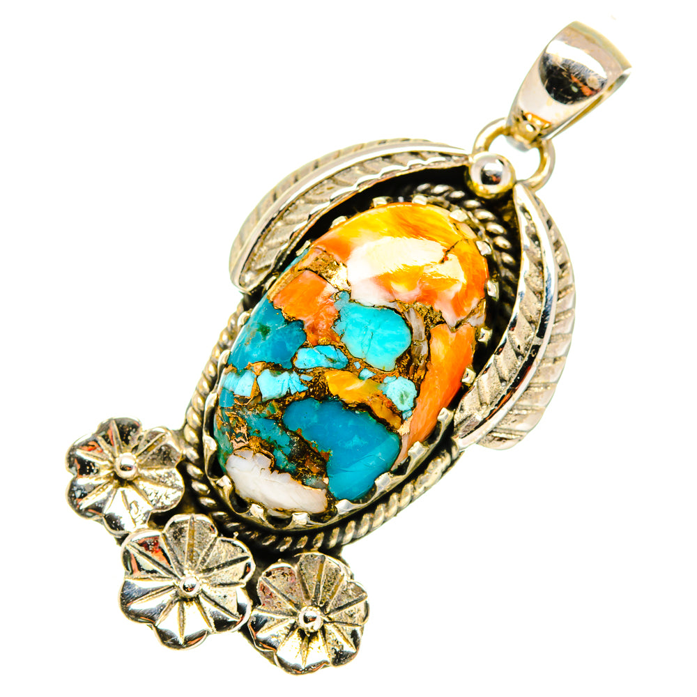 Spiny Oyster Turquoise Pendants handcrafted by Anasilvercos - PD10946