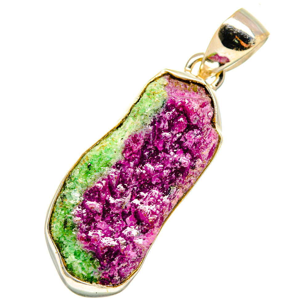 Ruby Zoisite Pendants handcrafted by Anasilvercos - PD10949