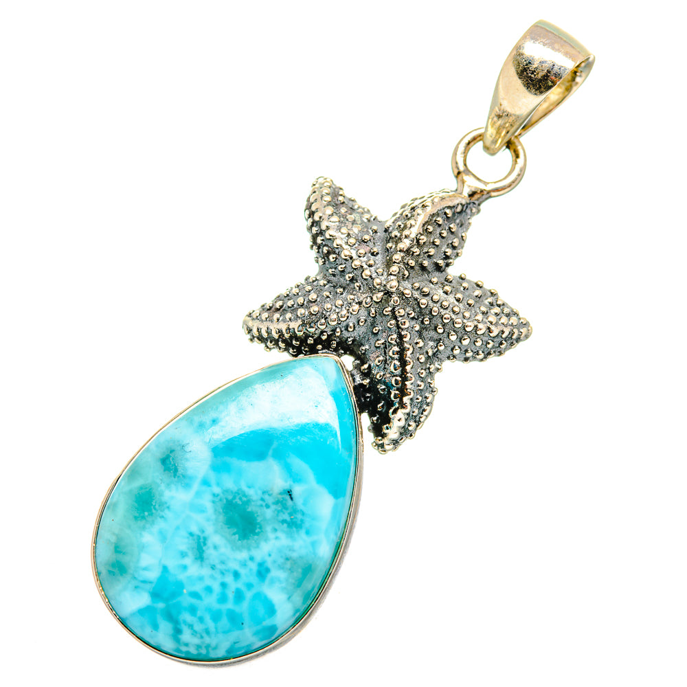 Larimar Pendants handcrafted by Anasilvercos - PD10954