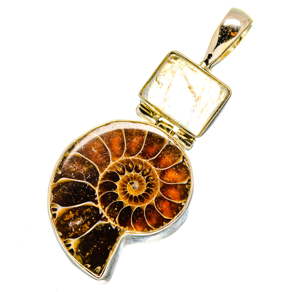 Ammonite Fossil Pendants handcrafted by Anasilvercos - PD10966
