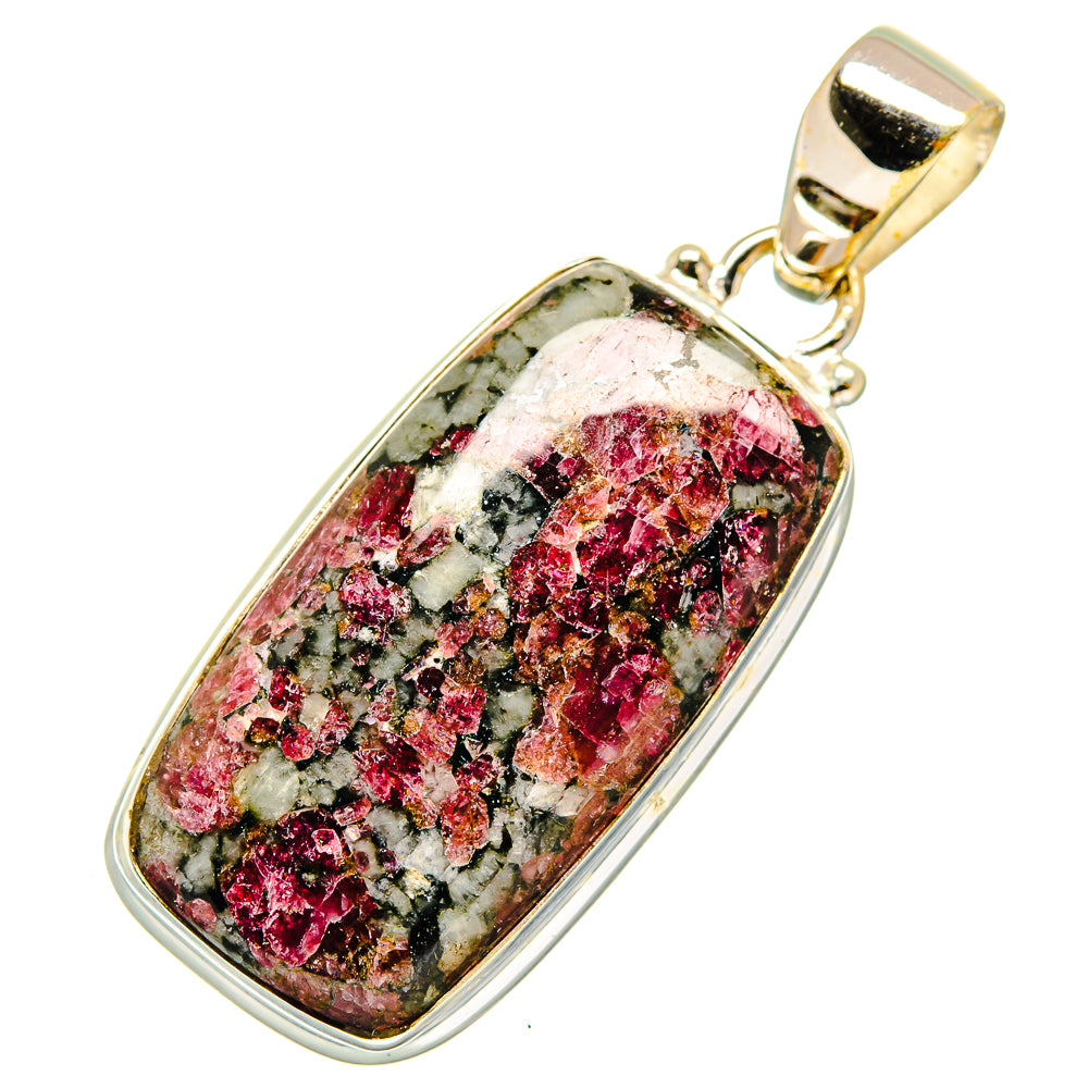 Russian Eudialyte Pendants handcrafted by Anasilvercos - PD10971
