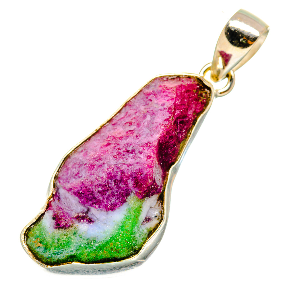 Ruby Zoisite Pendants handcrafted by Anasilvercos - PD10976