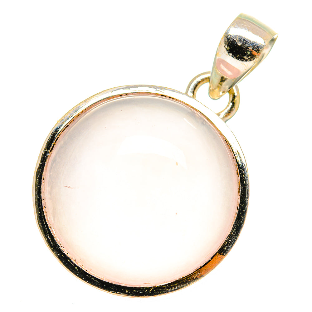 Rose Quartz Pendants handcrafted by Anasilvercos - PD10978
