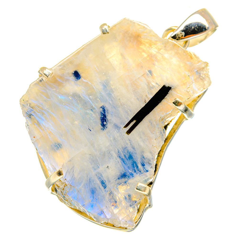 Rainbow Moonstone Pendants handcrafted by Anasilvercos - PD10986
