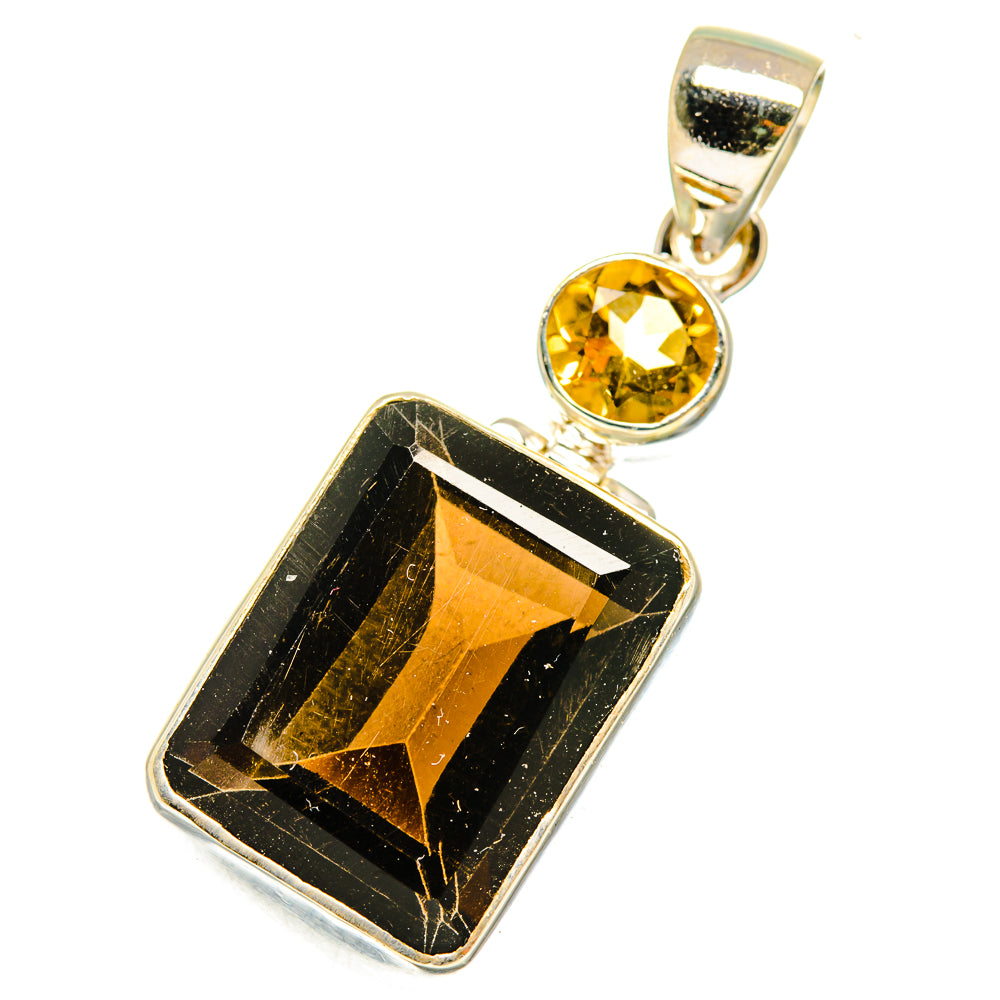 Smoky Quartz Pendants handcrafted by Anasilvercos - PD10994