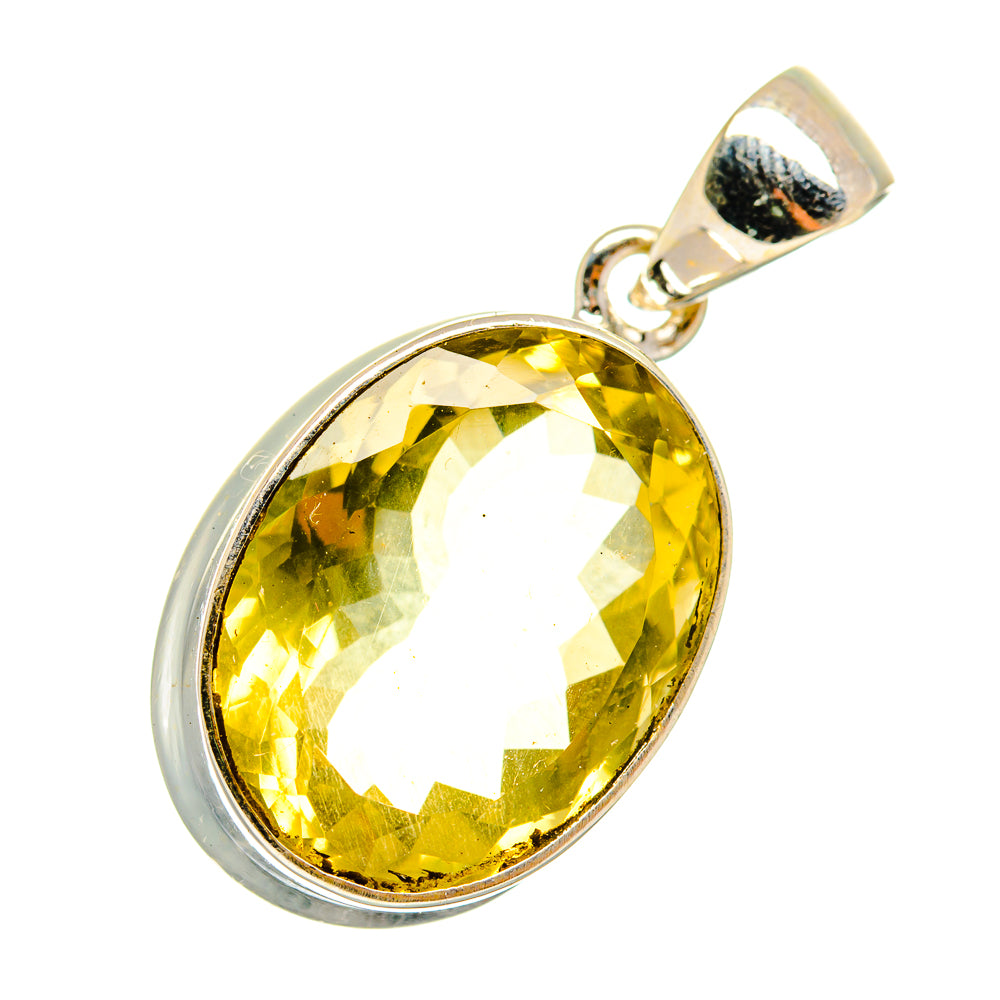 Lemon Quartz Pendants handcrafted by Anasilvercos - PD10995
