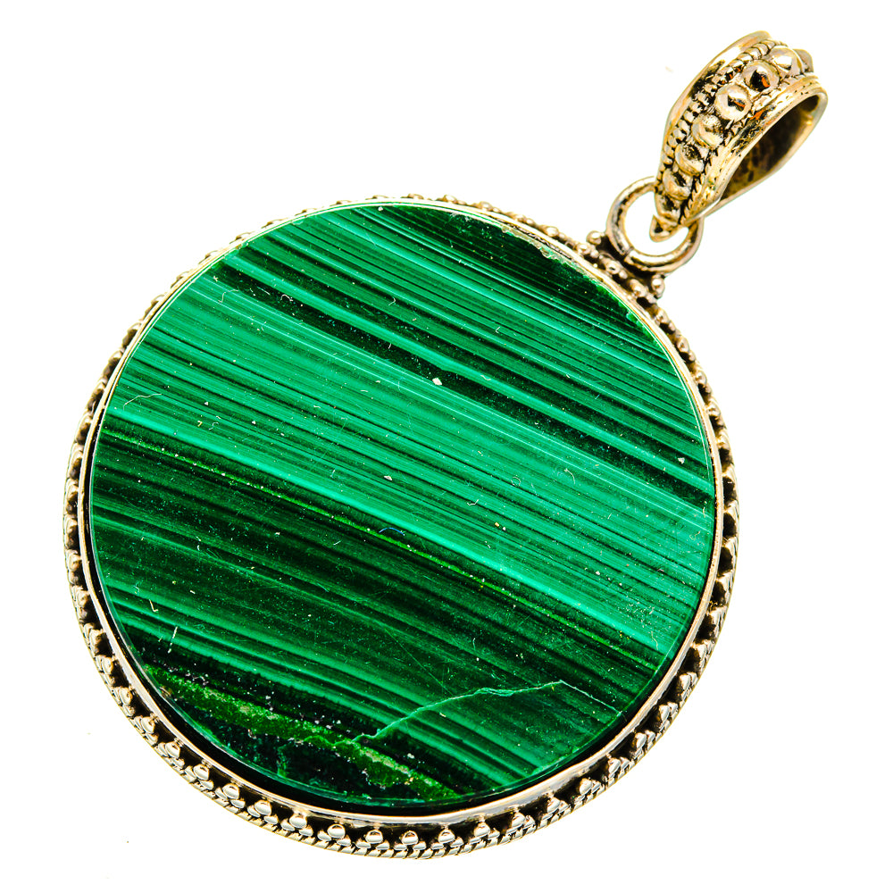 Malachite Pendants handcrafted by Anasilvercos - PD11002