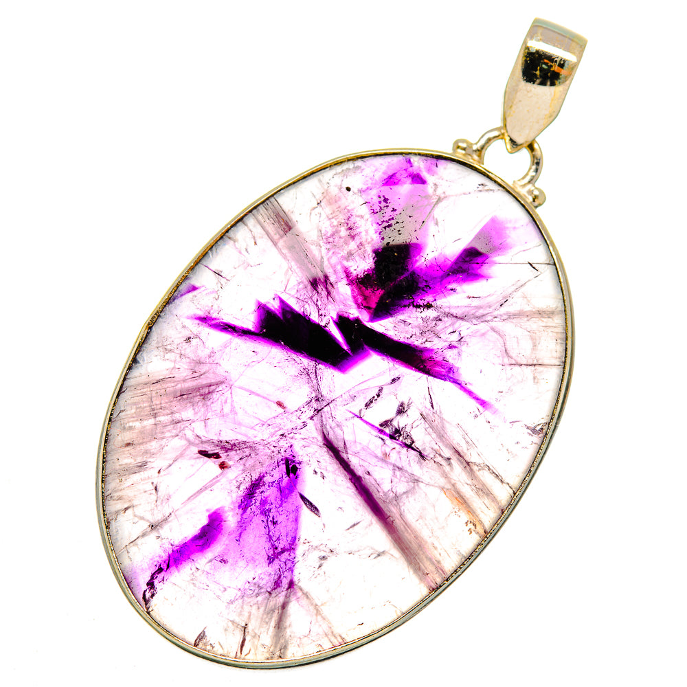 Chevron Amethyst Pendants handcrafted by Anasilvercos - PD11007