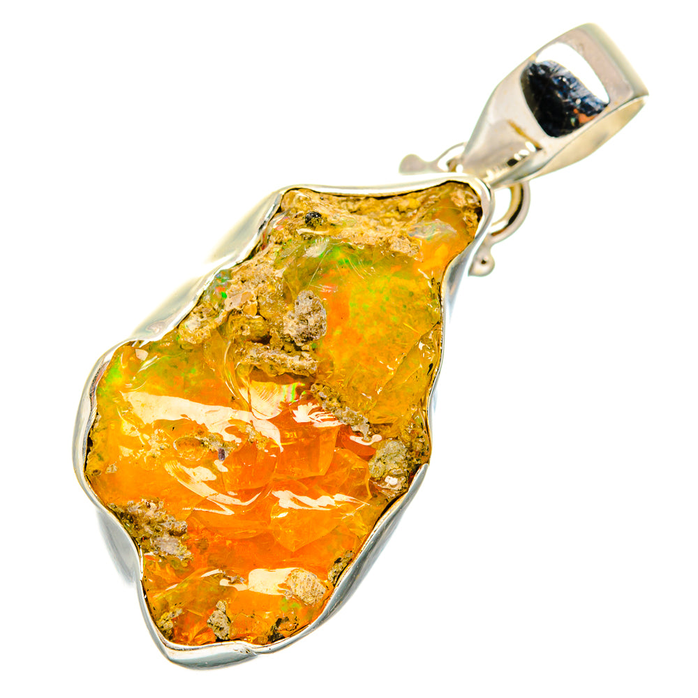 Ethiopian Opal Pendants handcrafted by Anasilvercos - PD11017