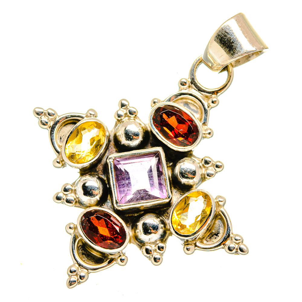 Garnet Pendants handcrafted by Anasilvercos - PD11021