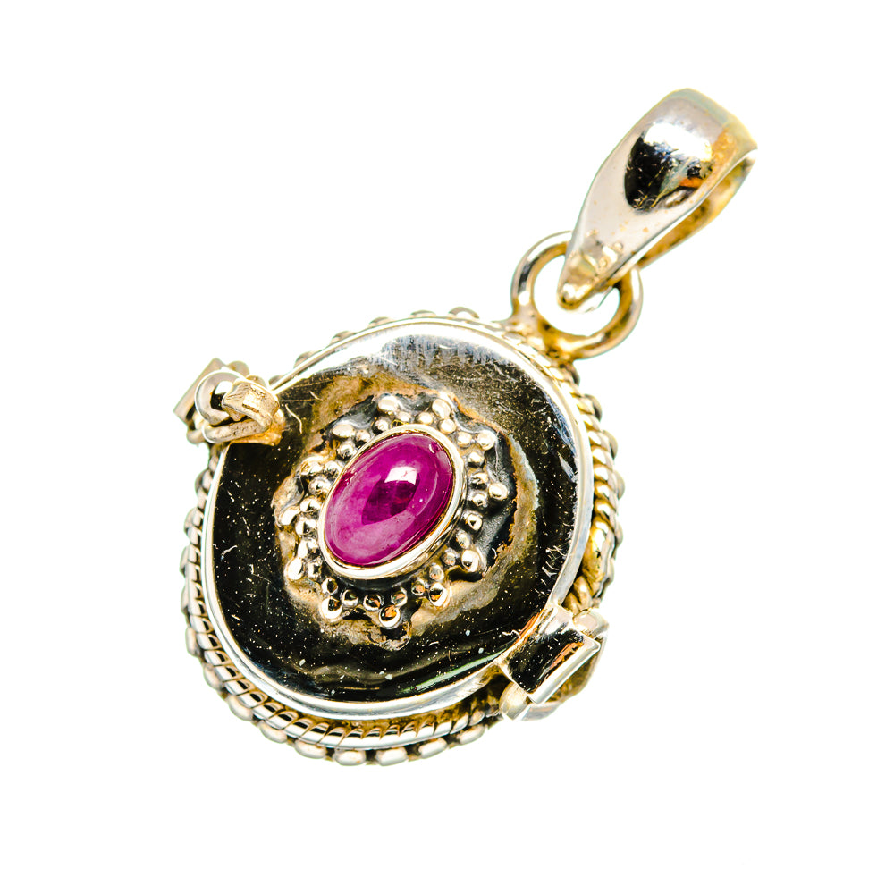 Ruby Pendants handcrafted by Anasilvercos - PD11042