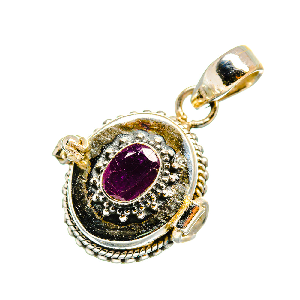 Ruby Pendants handcrafted by Anasilvercos - PD11047