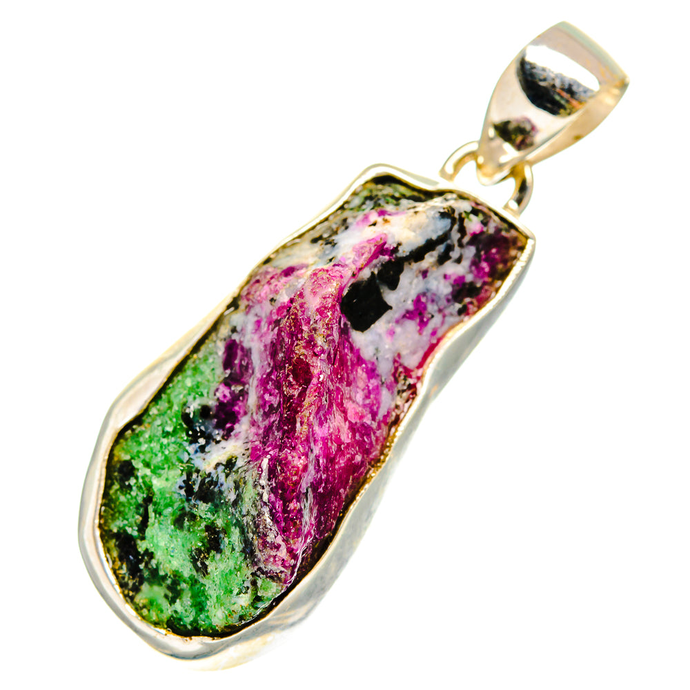 Ruby Zoisite Pendants handcrafted by Anasilvercos - PD11057