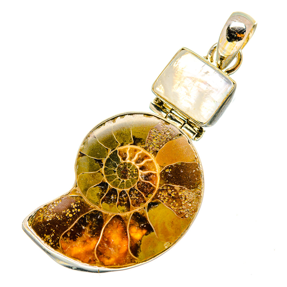 Ammonite Fossil Pendants handcrafted by Anasilvercos - PD11059