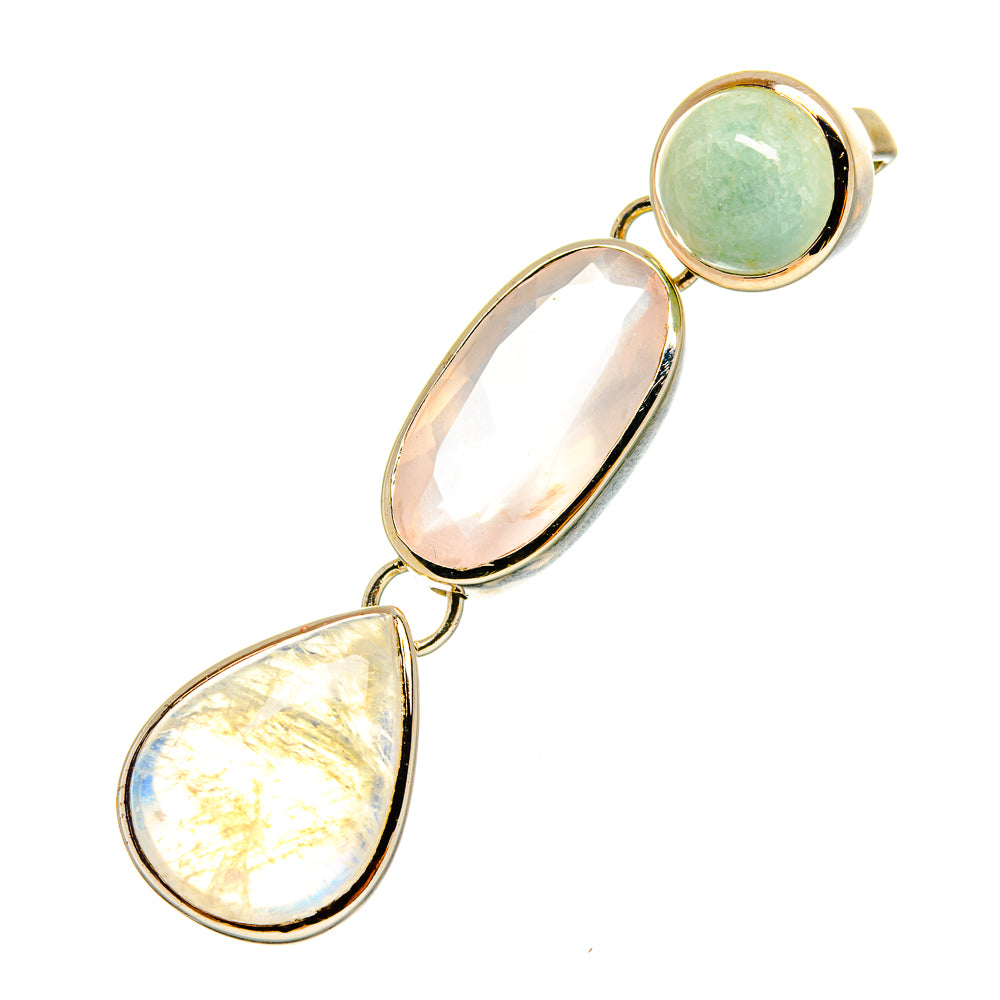 Rainbow Moonstone Pendants handcrafted by Anasilvercos - PD11078
