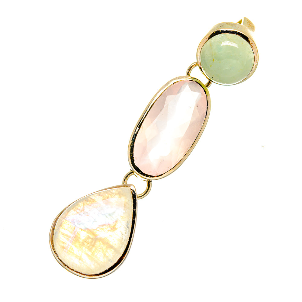 Rainbow Moonstone Pendants handcrafted by Anasilvercos - PD11095