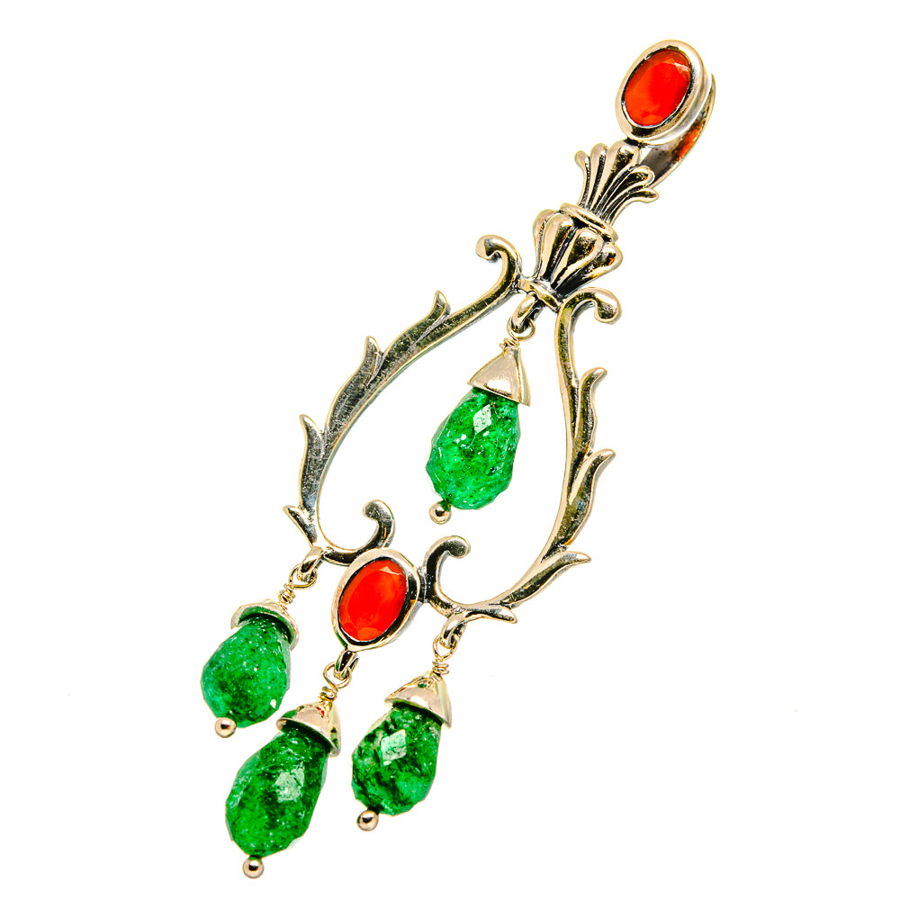 Green Aventurine Pendants handcrafted by Anasilvercos - PD11096