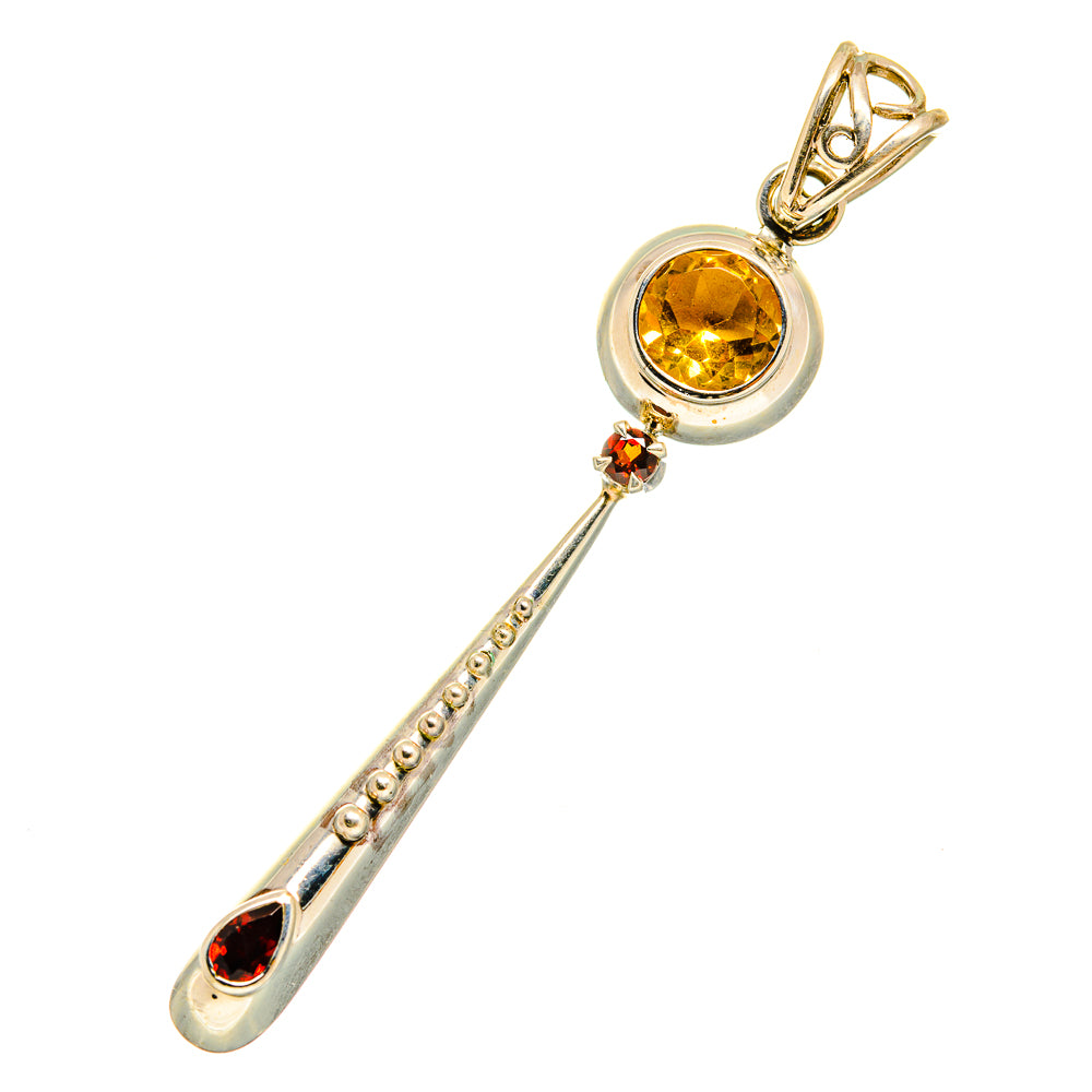 Citrine Pendants handcrafted by Anasilvercos - PD11097