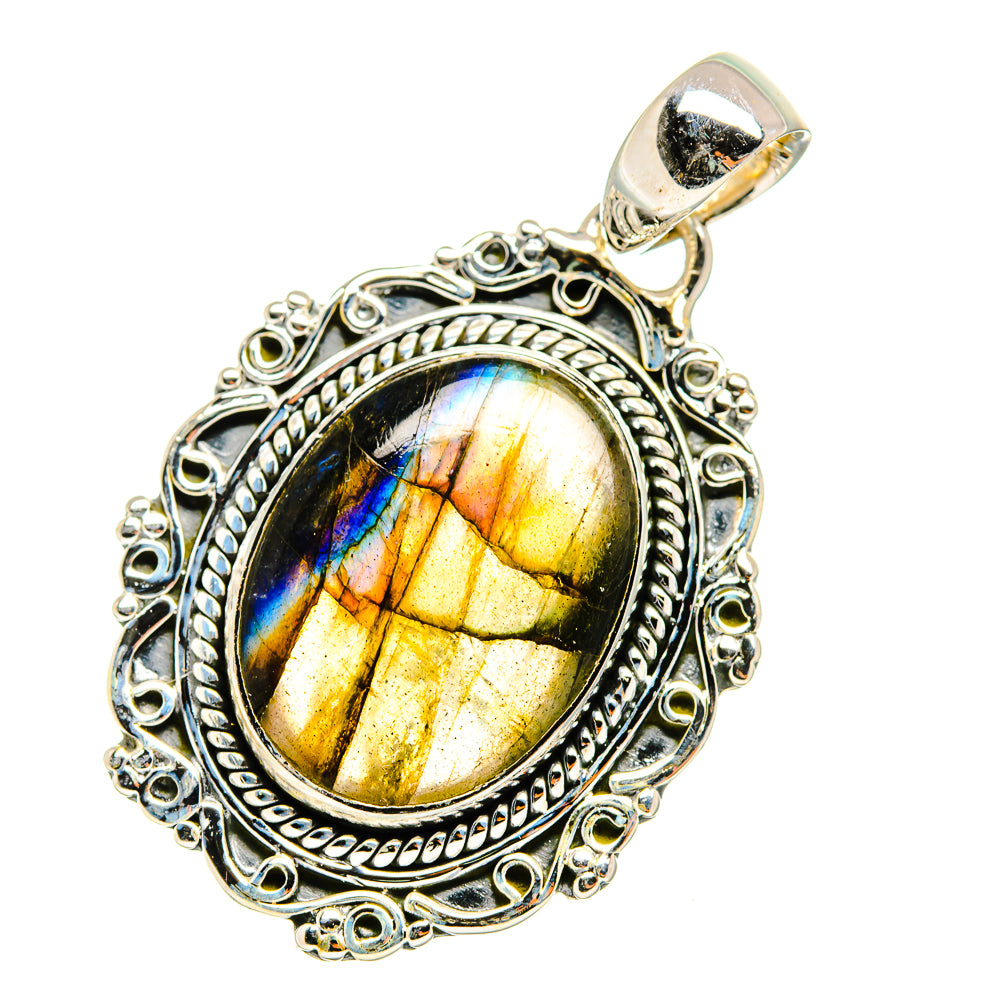 Labradorite Pendants handcrafted by Anasilvercos - PD11118