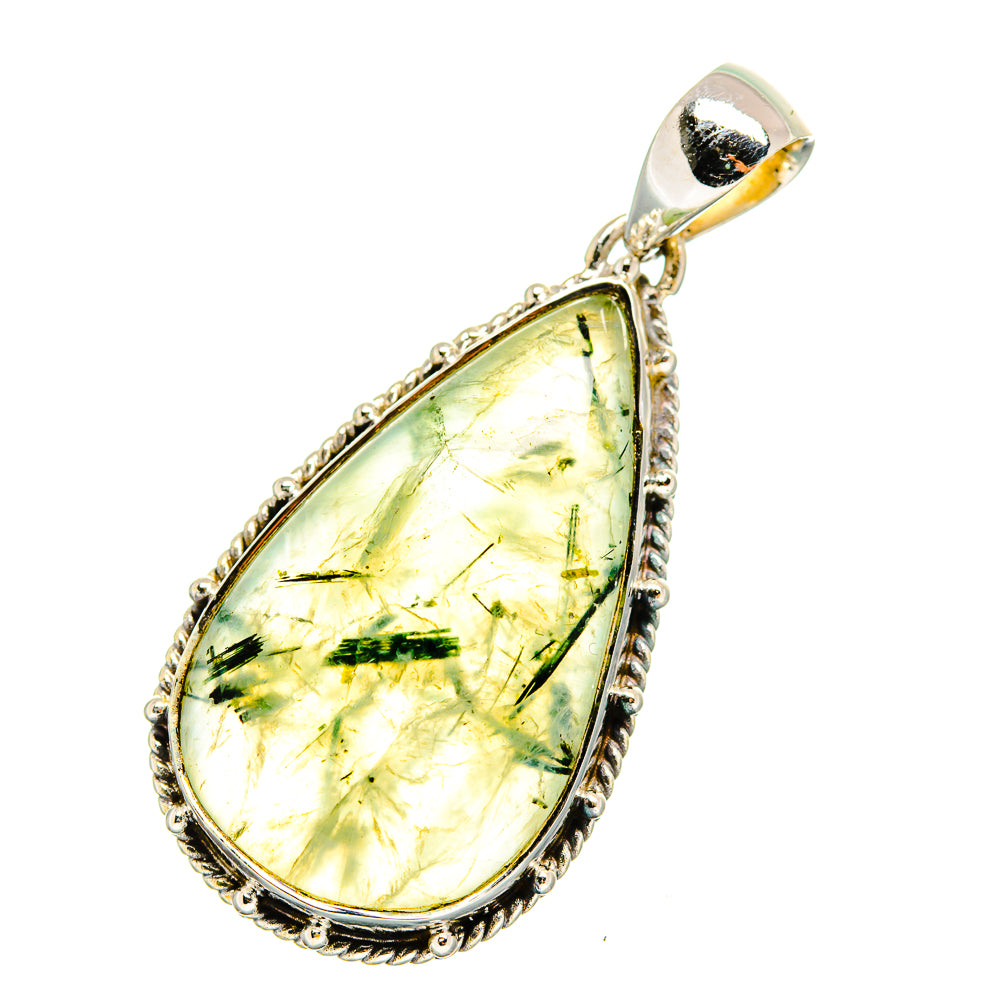 Prehnite Pendants handcrafted by Anasilvercos - PD11121
