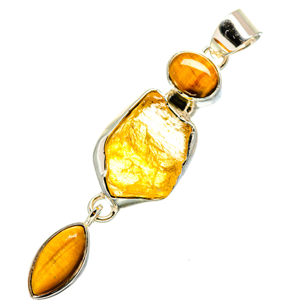 Citrine Pendants handcrafted by Anasilvercos - PD11123