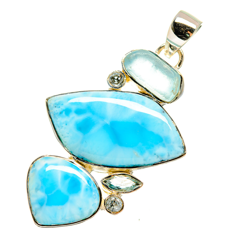 Larimar Pendants handcrafted by Anasilvercos - PD11128