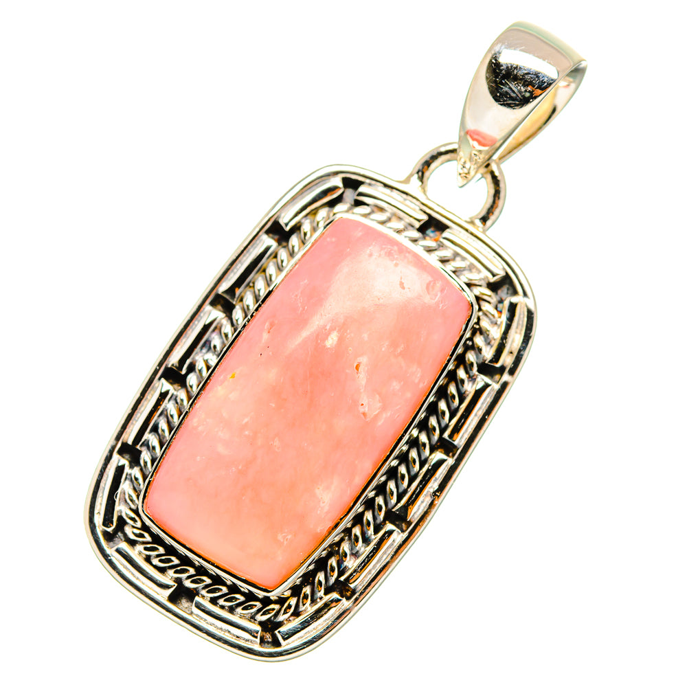 Pink Opal Pendants handcrafted by Anasilvercos - PD11154