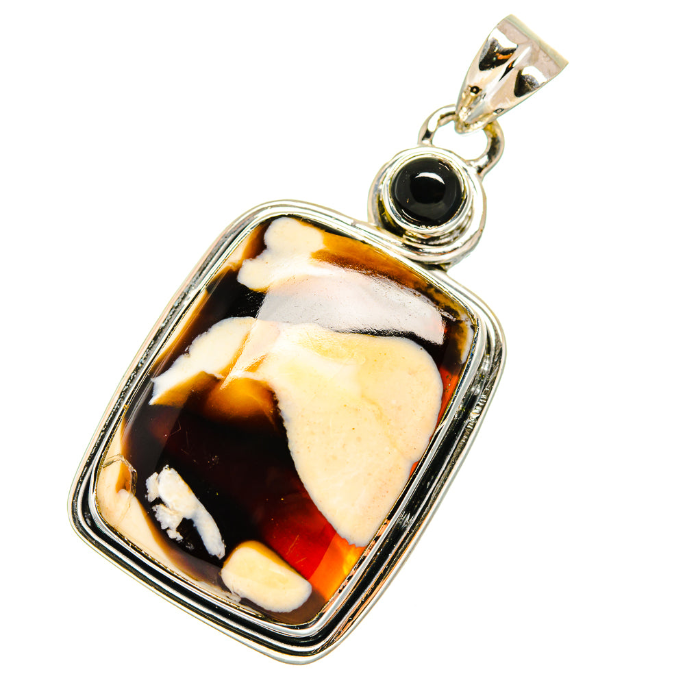 Peanut Wood Jasper Pendants handcrafted by Anasilvercos - PD11157