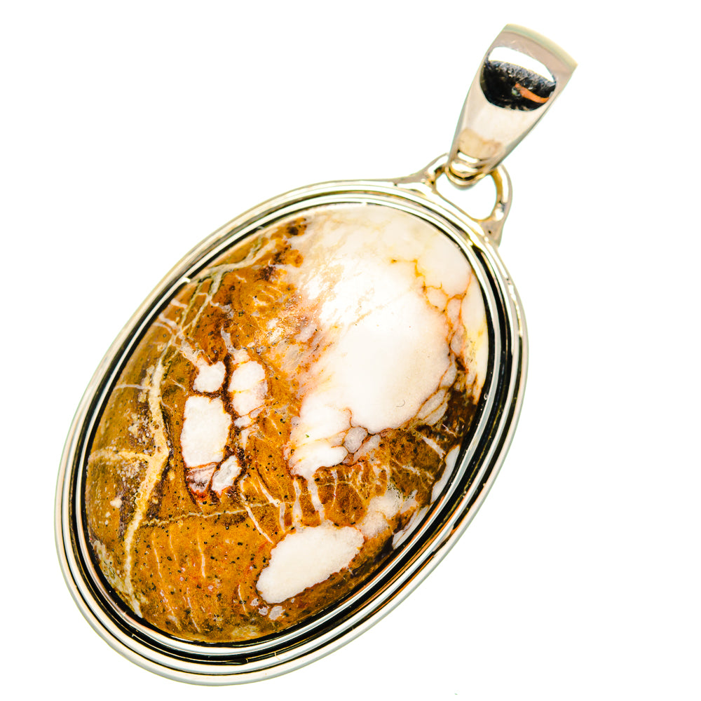 Peanut Wood Jasper Pendants handcrafted by Anasilvercos - PD11158 - Photo 2