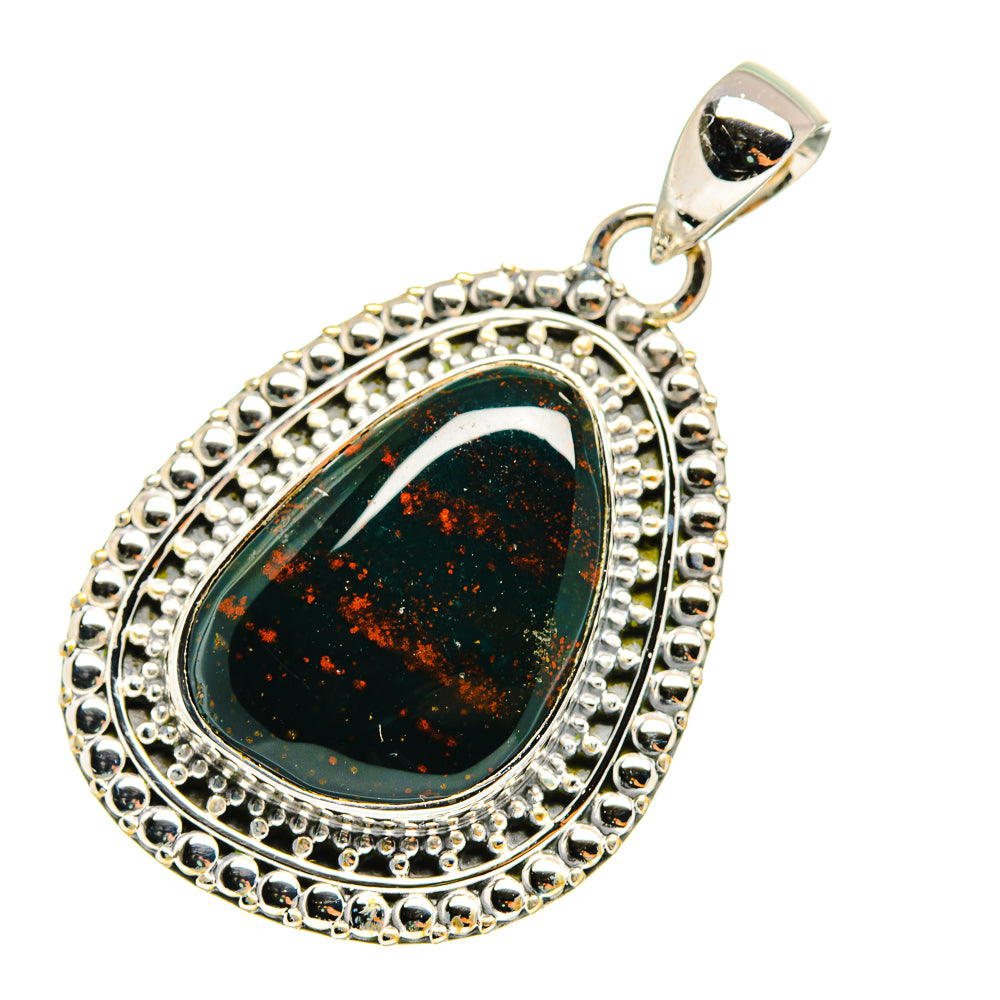 Bloodstone Pendants handcrafted by Anasilvercos - PD11167