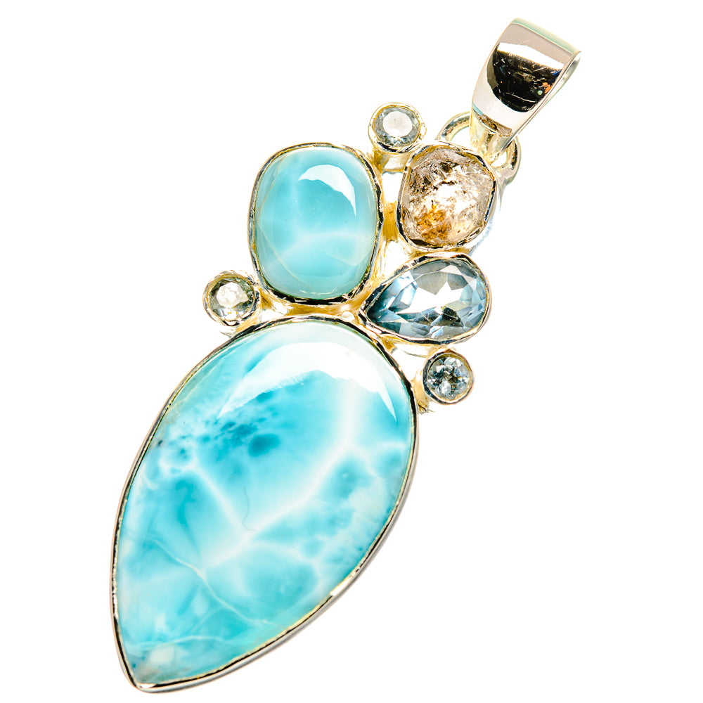 Larimar Pendants handcrafted by Anasilvercos - PD11168