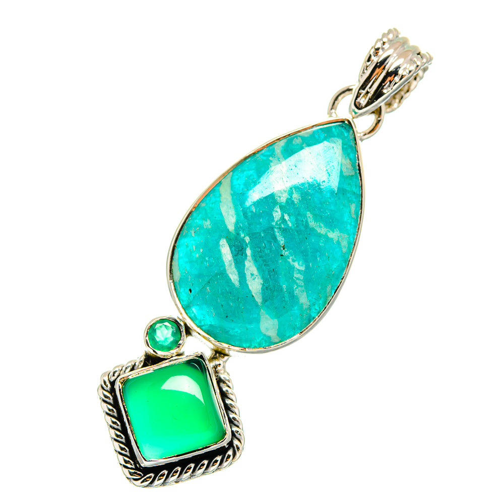 Amazonite Pendants handcrafted by Anasilvercos - PD11206