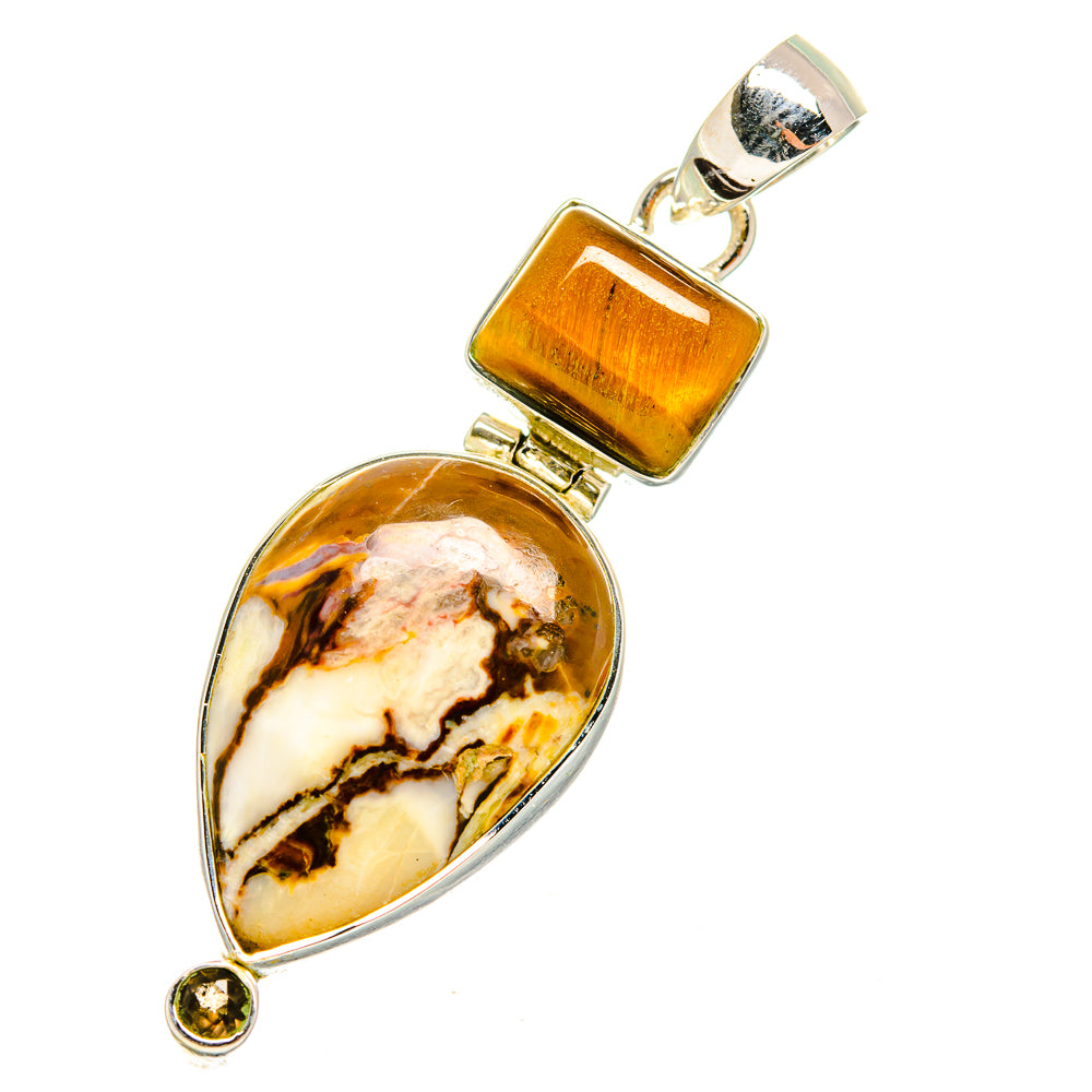 Peanut Wood Jasper Pendants handcrafted by Anasilvercos - PD11215