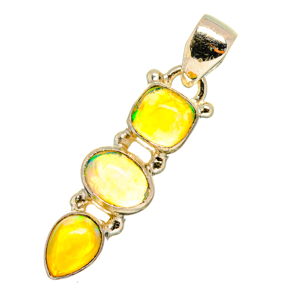 Ethiopian Opal Pendants handcrafted by Anasilvercos - PD11221