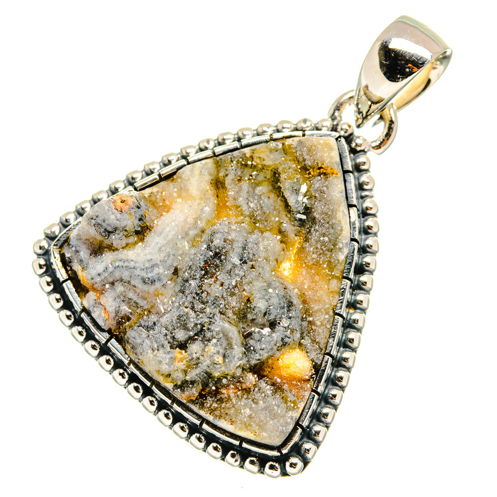 Desert Druzy Pendants handcrafted by Anasilvercos - PD11234