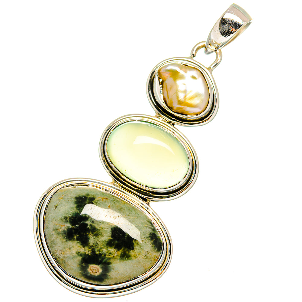 Ocean Jasper Pendants handcrafted by Anasilvercos - PD11258
