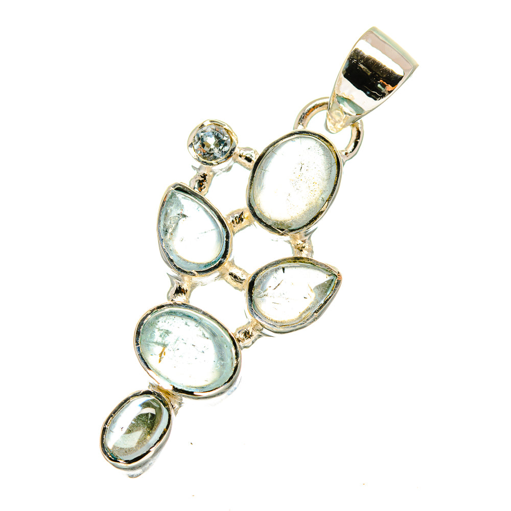 Aquamarine Pendants handcrafted by Anasilvercos - PD11259