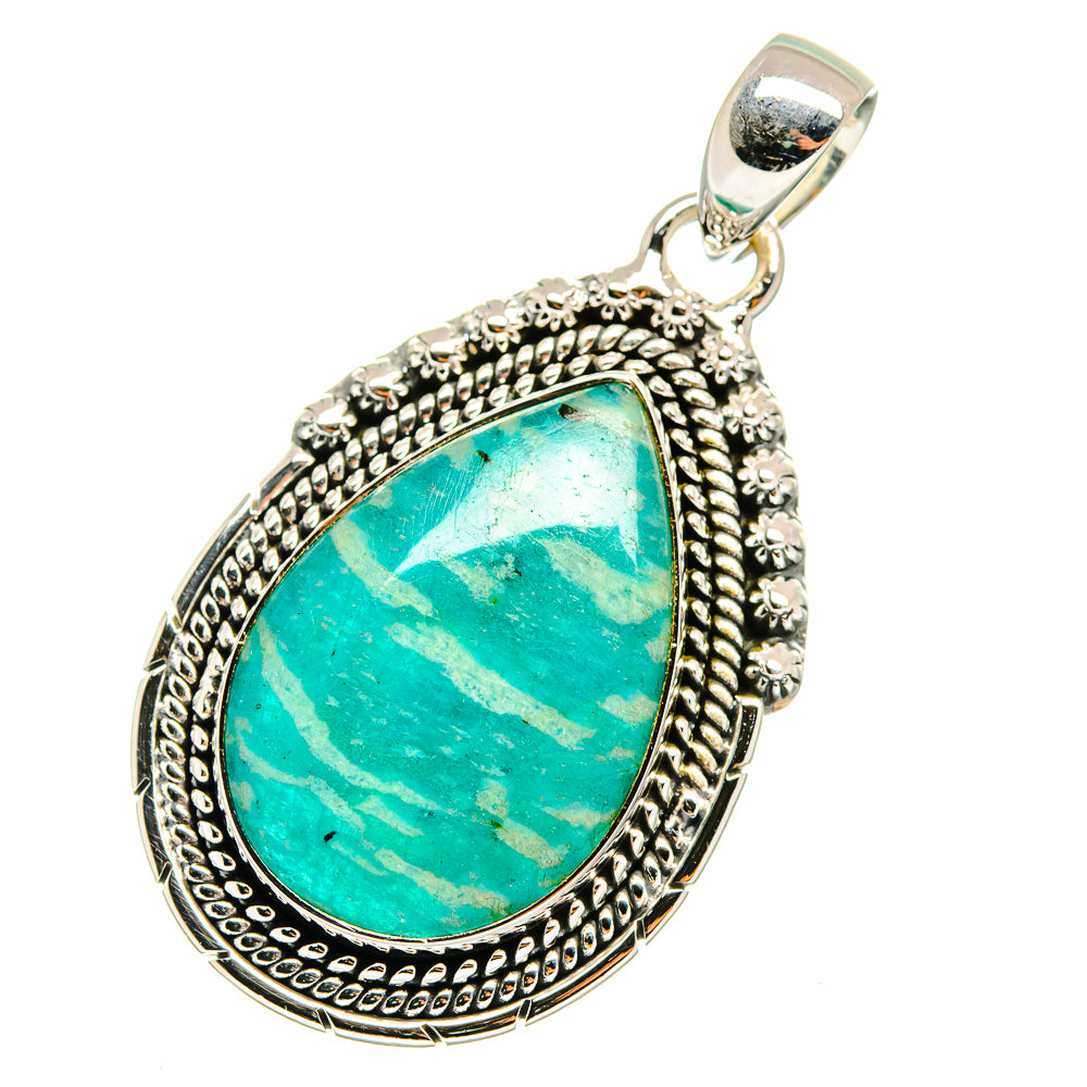 Amazonite Pendants handcrafted by Anasilvercos - PD11269