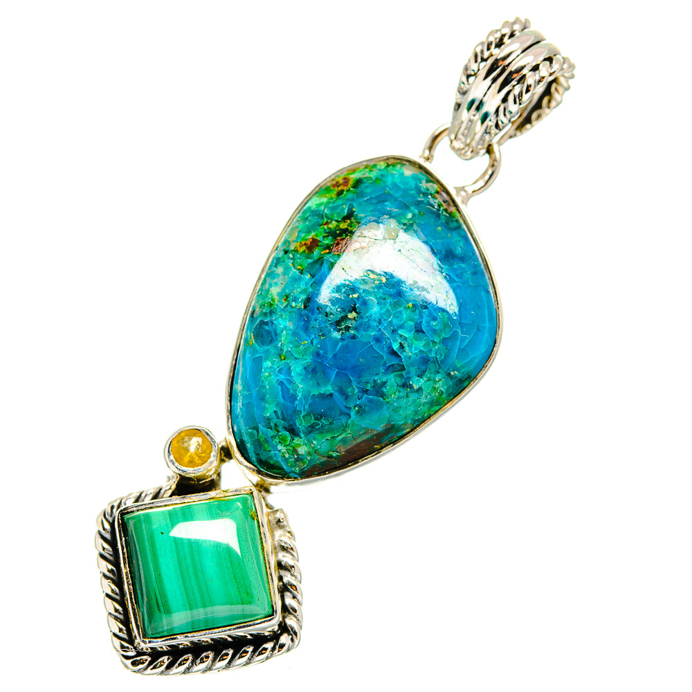 Chrysocolla Pendants handcrafted by Anasilvercos - PD11272