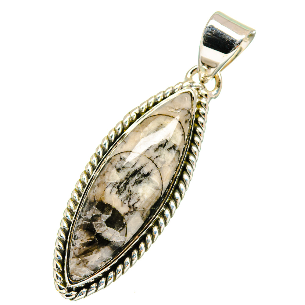 Orthoceras Fossil Pendants handcrafted by Anasilvercos - PD11275