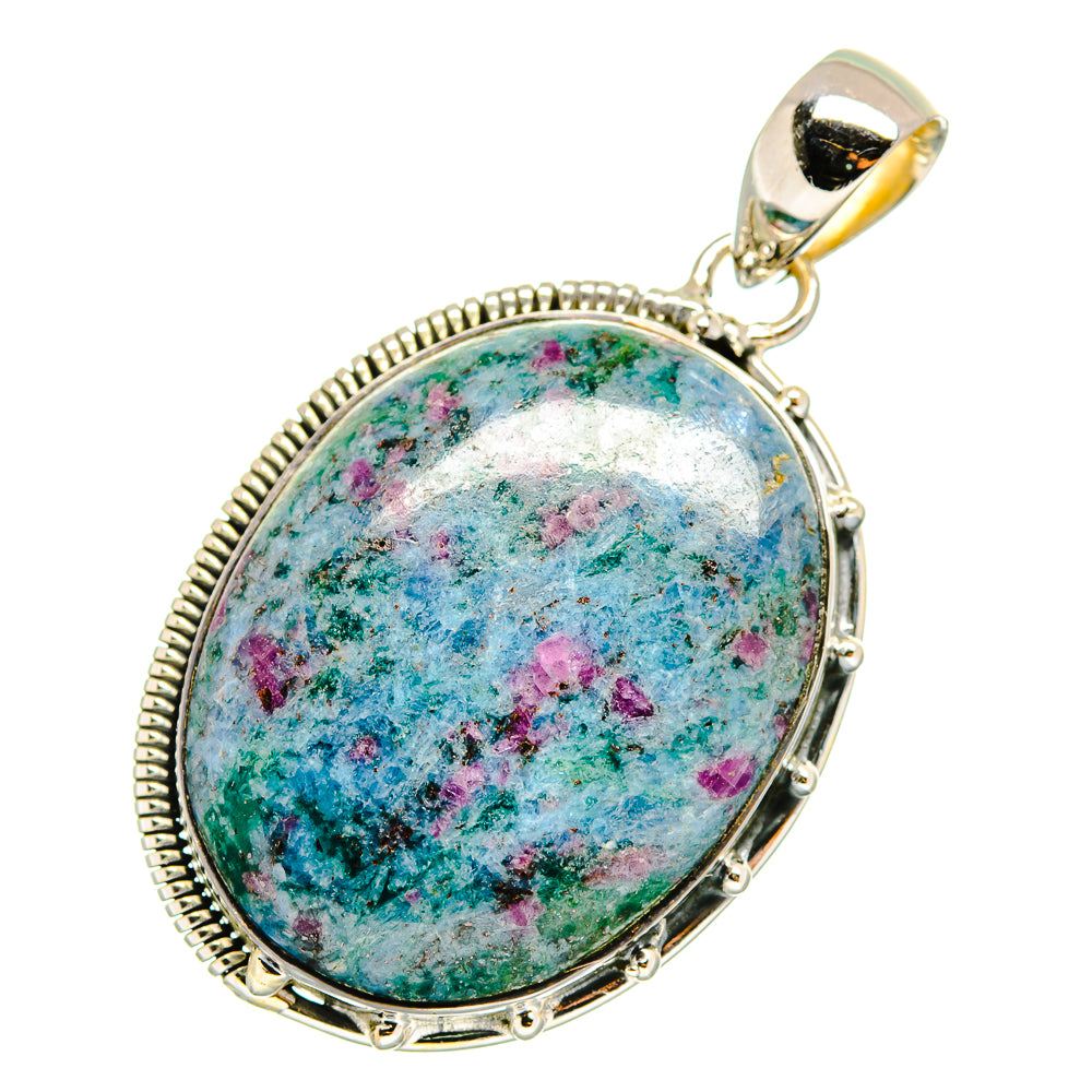 Ruby Fuchsite Pendants handcrafted by Anasilvercos - PD11279