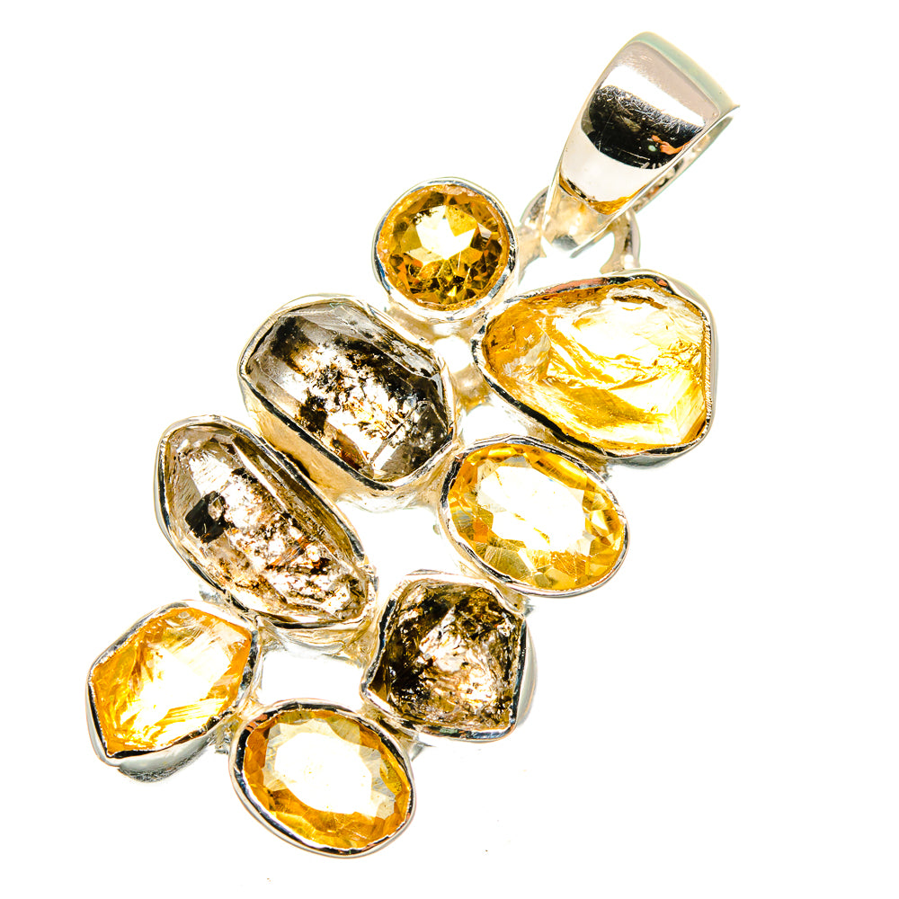 Herkimer Diamond Pendants handcrafted by Anasilvercos - PD11284