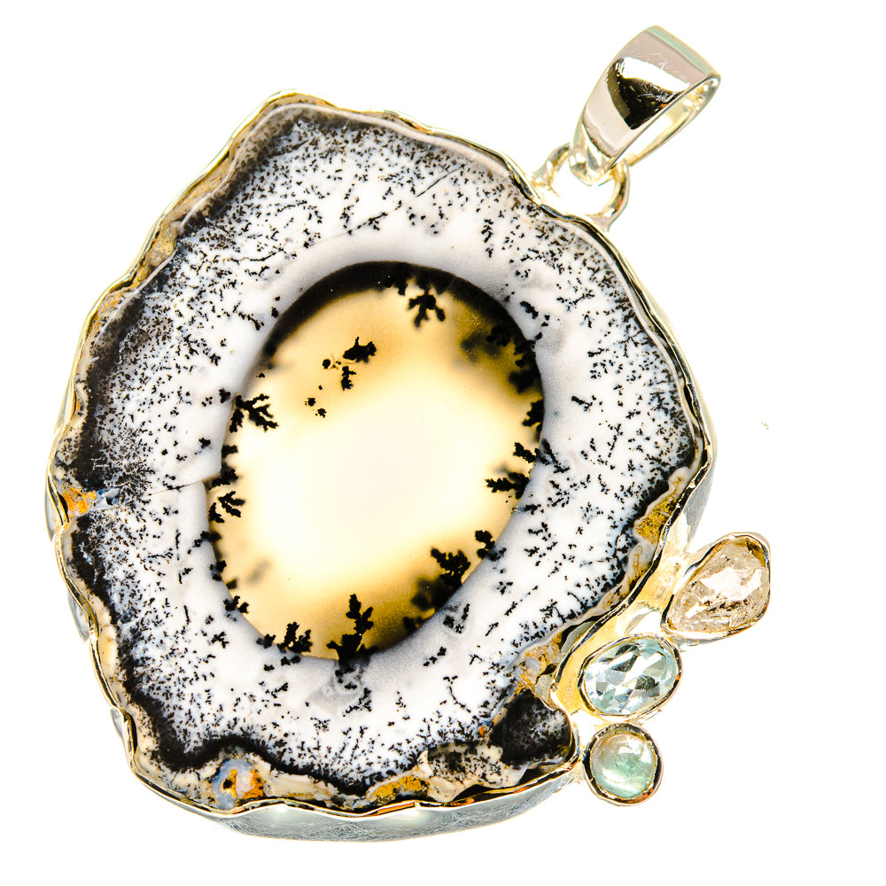 Dendritic Opal Pendants handcrafted by Anasilvercos - PD11294