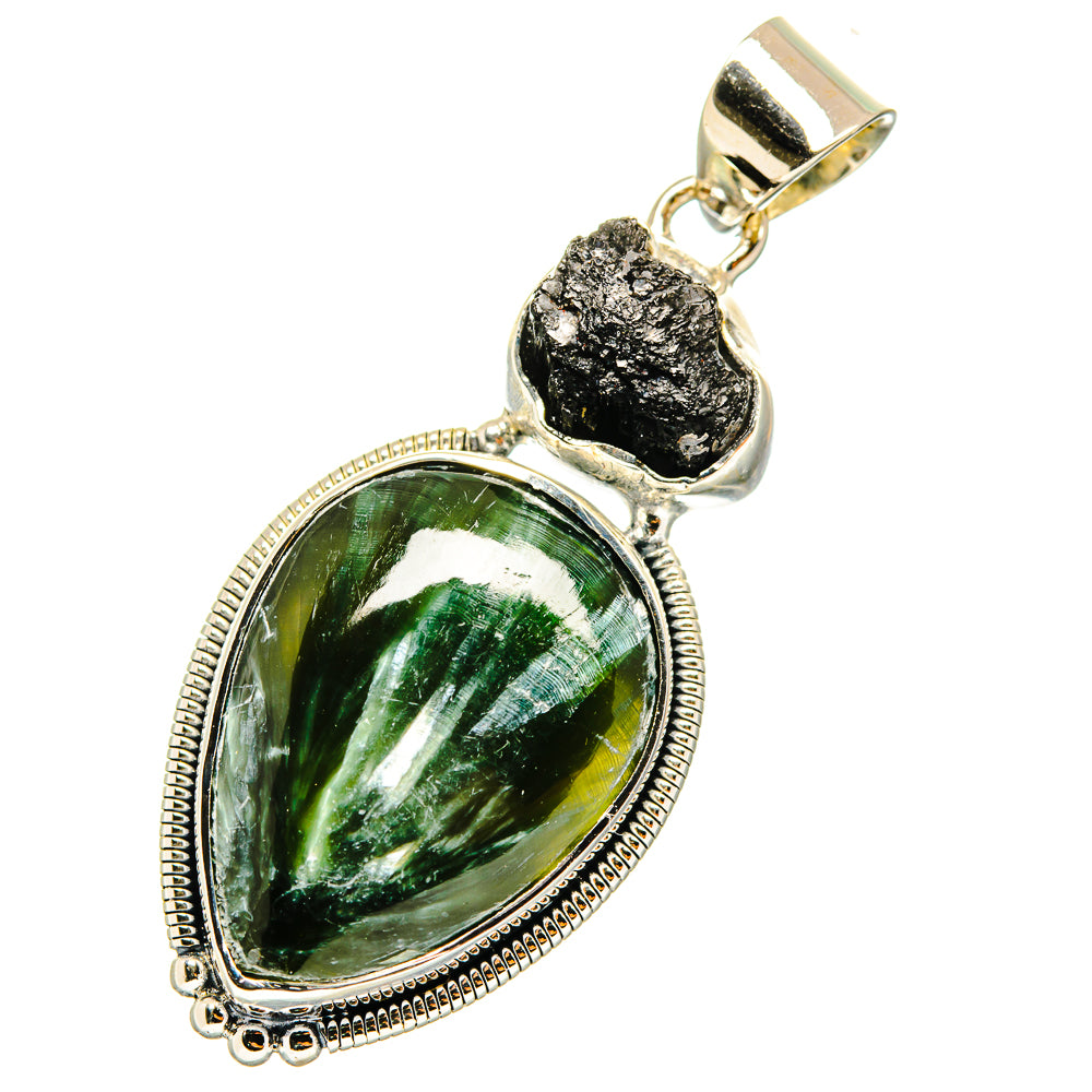 Seraphinite Pendants handcrafted by Anasilvercos - PD11300