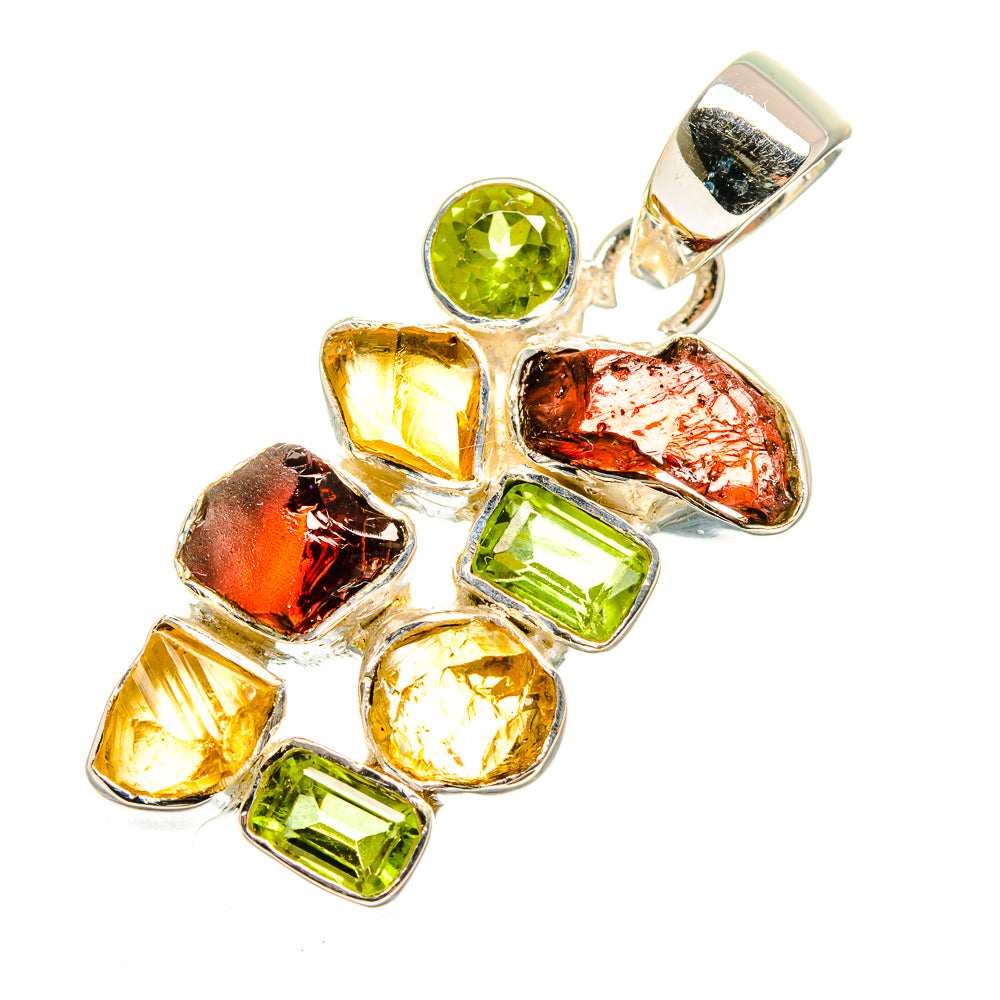 Garnet Pendants handcrafted by Anasilvercos - PD11308
