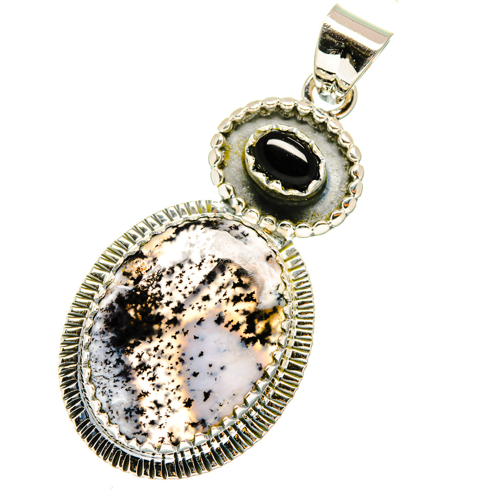 Dendritic Opal Pendants handcrafted by Anasilvercos - PD11325