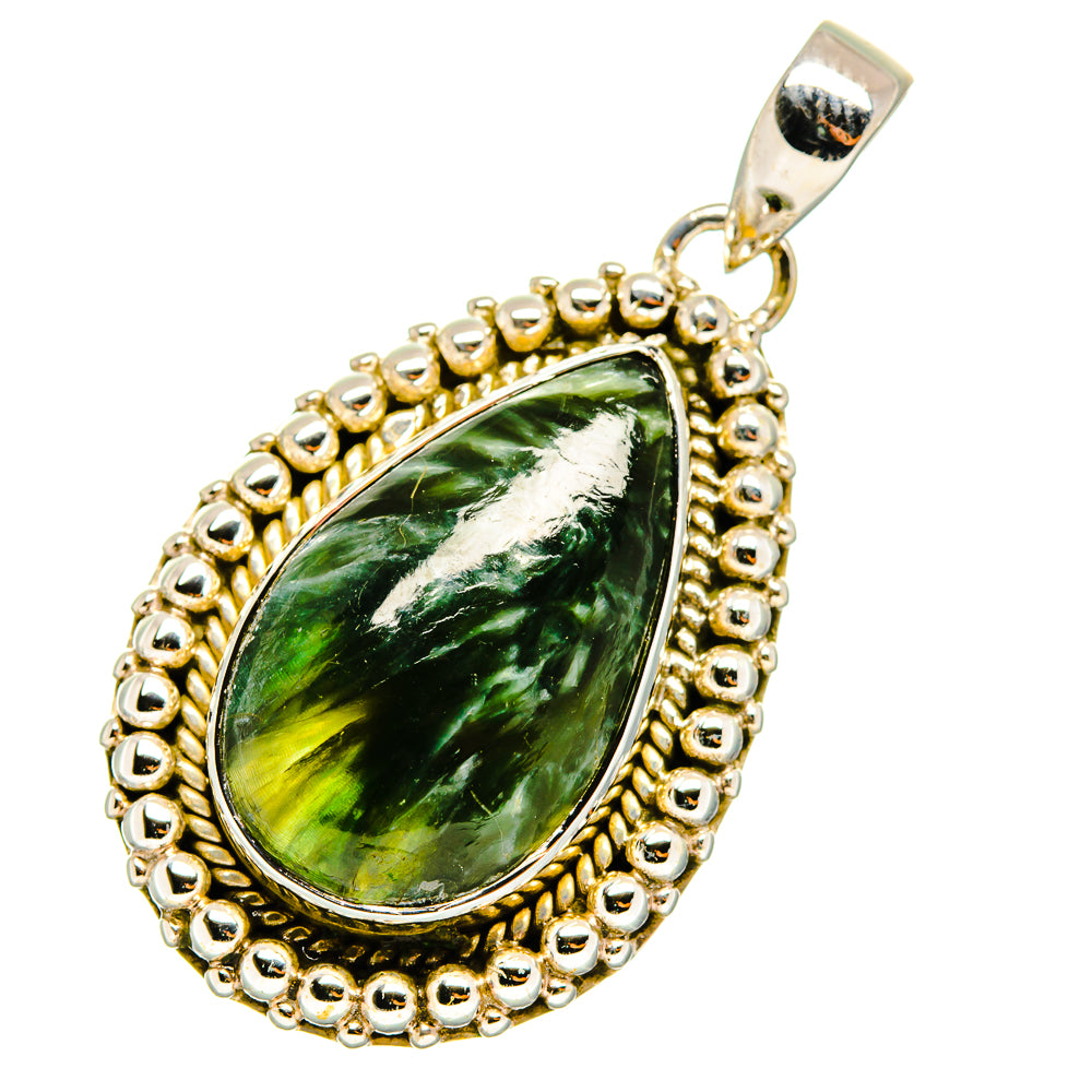 Seraphinite Pendants handcrafted by Anasilvercos - PD11332